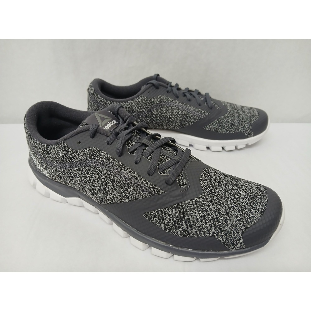 Reebok Mens Sublite Authentic 4.0 Ash Grey White Silver BS7105 Sz‎ 10